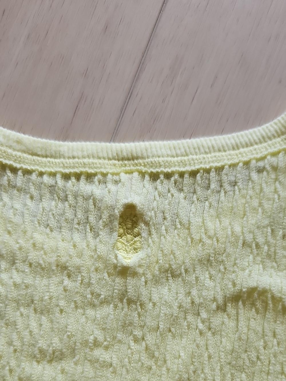 FP Movement Pale Yellow Ribbed Cropped Tee - Picture 8 of 9